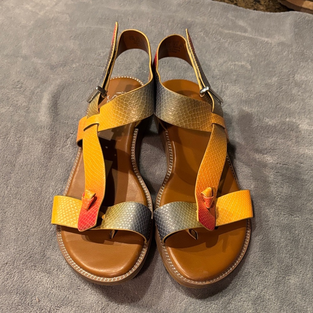 Franco Sarto Multicolor Strappy Sandals